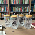 Glass Bookish Tumbler